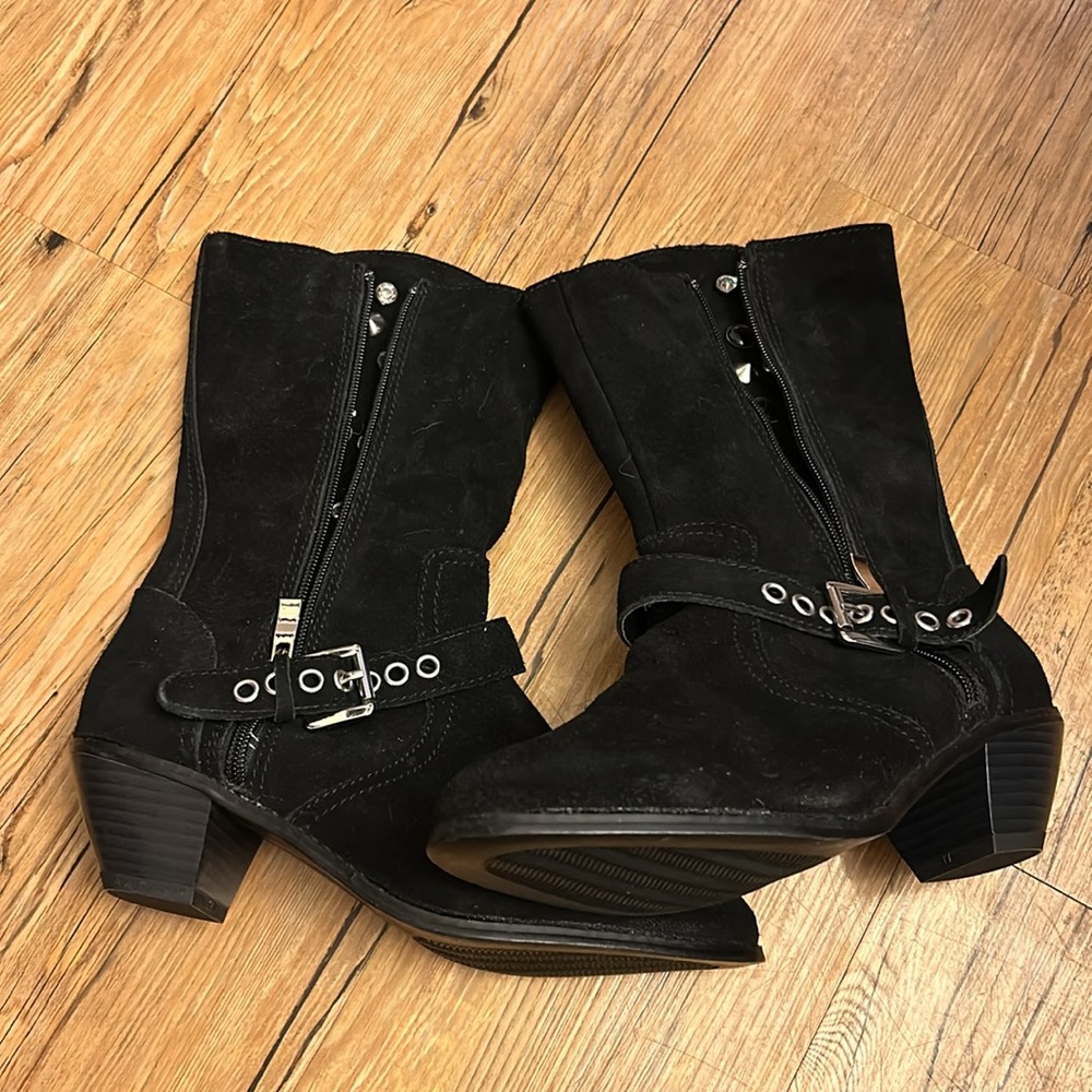 Diane Gilman Women’s Boots Black/Embellished Size 7